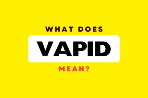 What Does Vapid Mean